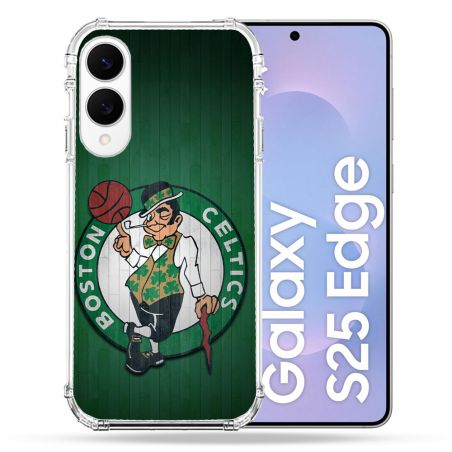 Coque Renforcée Pour Samsung Galaxy S25 EDGE Basket Boston Celtics