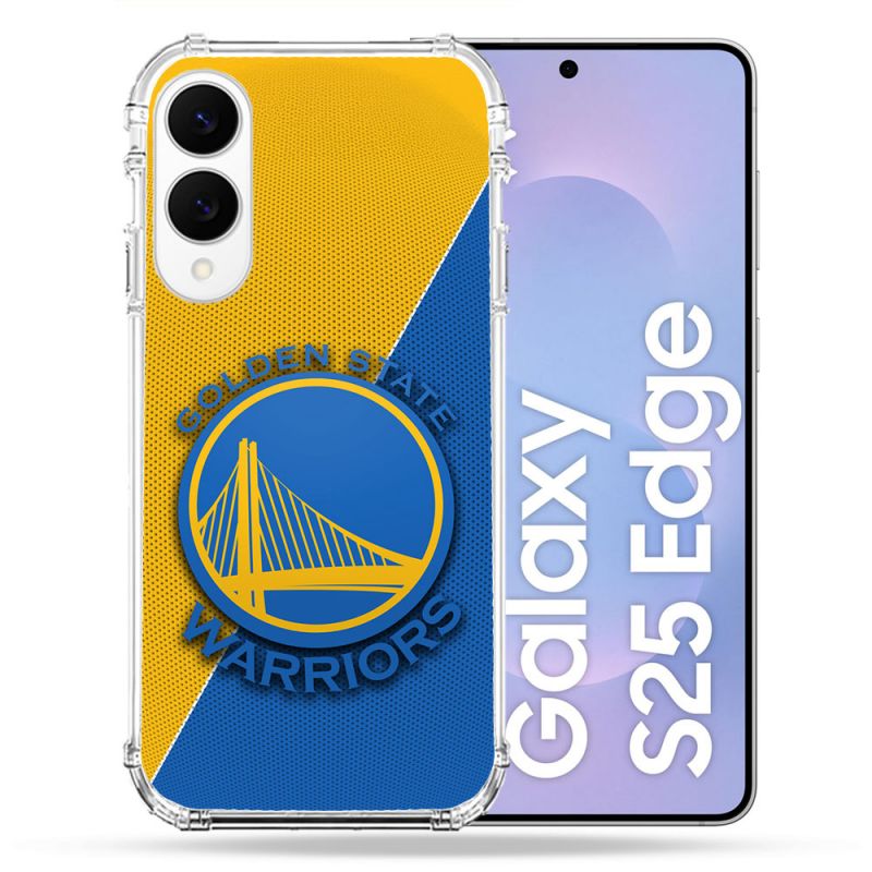 Coque Renforcée Pour Samsung Galaxy S25 EDGE Basket Golden State Warriors