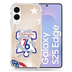 Coque Renforcée Pour Samsung Galaxy S25 EDGE Basket Philadelphia 76ers