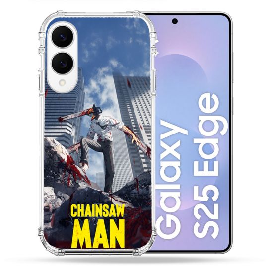 Coque Renforcée Pour Samsung Galaxy S25 EDGE Manga Chainsaw Man Denji