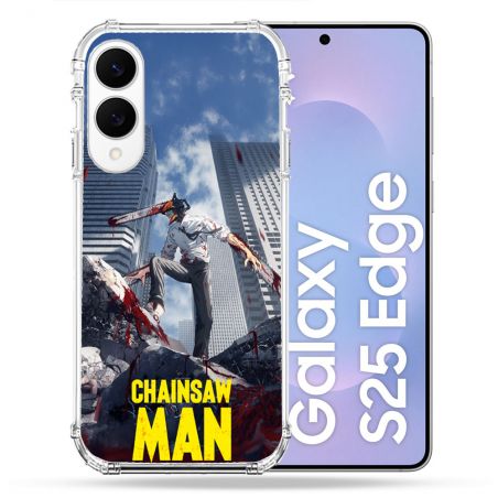 Coque Renforcée Pour Samsung Galaxy S25 EDGE Manga Chainsaw Man Denji