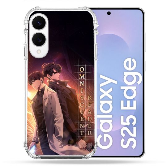 Coque Renforcée Pour Samsung Galaxy S25 EDGE Manga Lecteur Omniscient Affiche