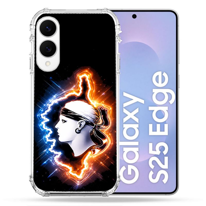 Coque Renforcée Pour Samsung Galaxy S25 EDGE Voyage Corse Brillante