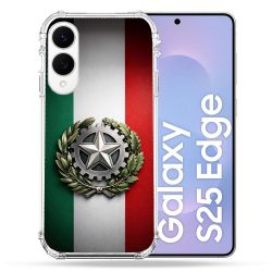 Coque Renforcée Pour Samsung Galaxy S25 EDGE Voyage Drapeau Italie