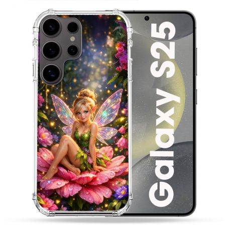 Coque Renforcée Pour Samsung Galaxy S25 Fantastique Fee Fleur