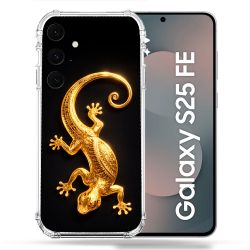 Coque Renforcée Pour Samsung Galaxy S25 FE Animal Lezard Noir 2026