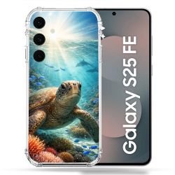 Coque Renforcée Pour Samsung Galaxy S25 FE Animal Tortue Marine