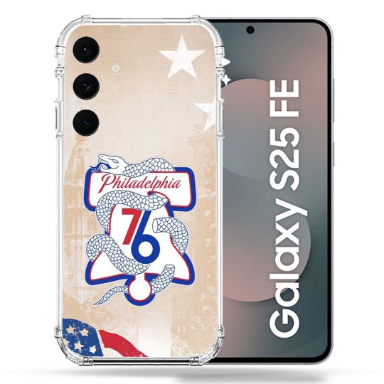 Coque Renforcée Pour Samsung Galaxy S25 FE Basket Philadelphia 76ers