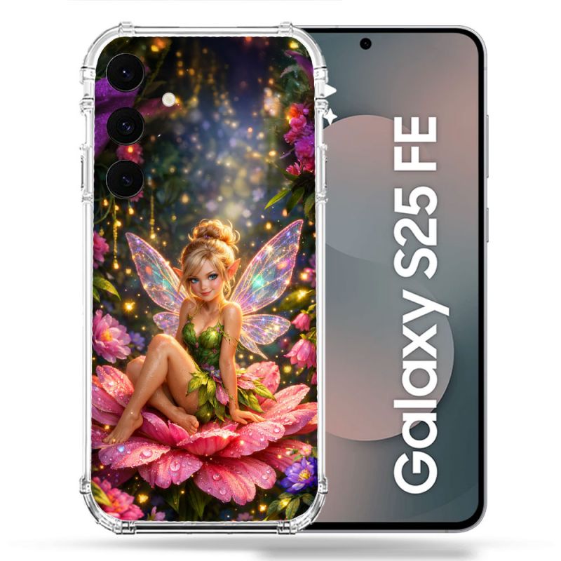 Coque Renforcée Pour Samsung Galaxy S25 FE Fantastique Fee Fleur