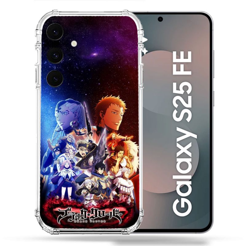 Coque Renforcée Pour Samsung Galaxy S25 FE Manga Black Clover Affiche