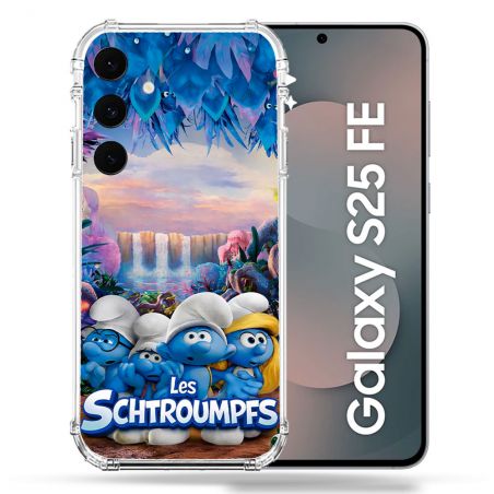 Coque Renforcée Pour Samsung Galaxy S25 FE Schtroumpfs Forêt