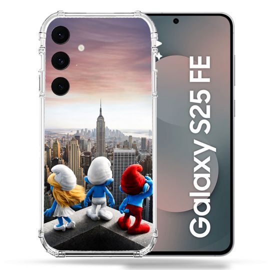 Coque Renforcée Pour Samsung Galaxy S25 FE Schtroumpfs New York
