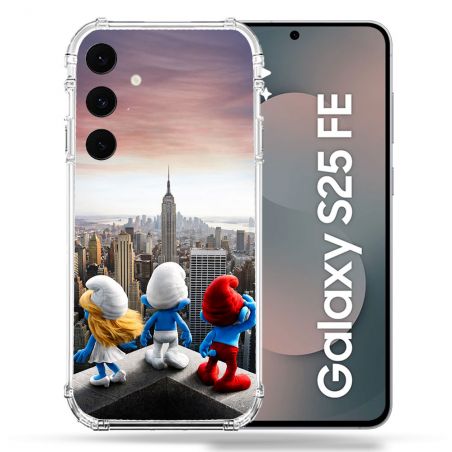 Coque Renforcée Pour Samsung Galaxy S25 FE Schtroumpfs New York