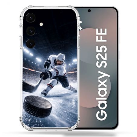 Coque Renforcée Pour Samsung Galaxy S25 FE Sport Hockey sur Glace