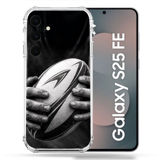 Coque Renforcée Pour Samsung Galaxy S25 FE Sport Rugby Ballon Moderne