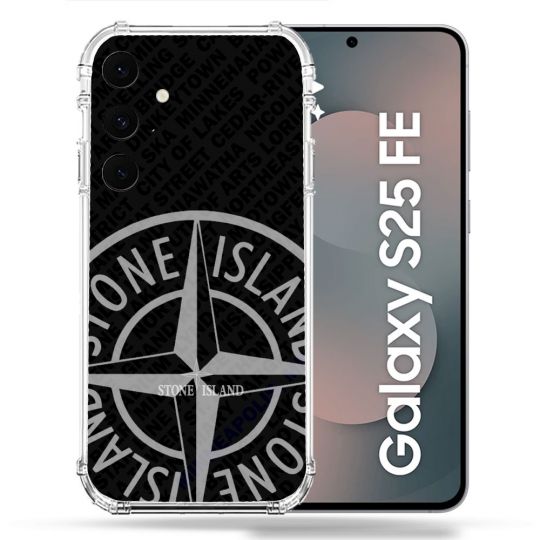 Coque Renforcée Pour Samsung Galaxy S25 FE Stone Island Gris