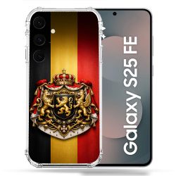 Coque Renforcée Pour Samsung Galaxy S25 FE Voyage Drapeau Belgique