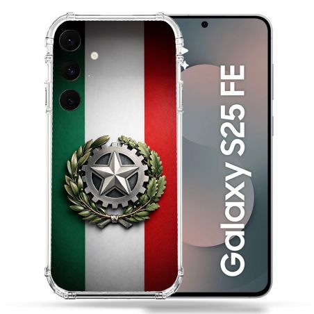Coque Renforcée Pour Samsung Galaxy S25 FE Voyage Drapeau Italie