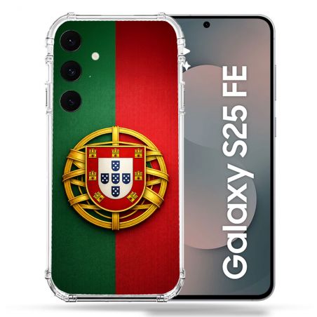 Coque Renforcée Pour Samsung Galaxy S25 FE Voyage Drapeau Portugal