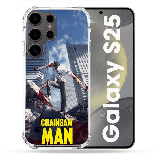 Coque Renforcée Pour Samsung Galaxy S25 Manga Chainsaw Man Denji