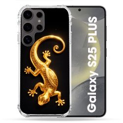 Coque Renforcée Pour Samsung Galaxy S25 PLUS Animal Lezard Noir 2026