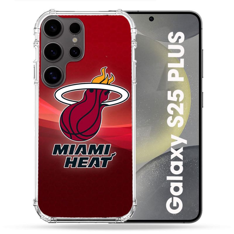 Coque Renforcée Pour Samsung Galaxy S25 PLUS Basket Miami Heat