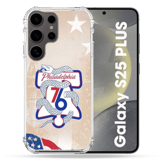 Coque Renforcée Pour Samsung Galaxy S25 PLUS Basket Philadelphia 76ers