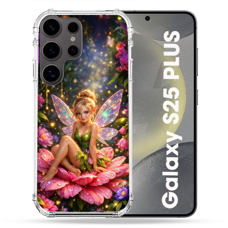 Coque Renforcée Pour Samsung Galaxy S25 PLUS Fantastique Fee Fleur