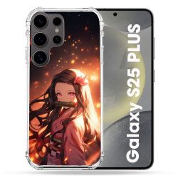 Coque Renforcée Pour Samsung Galaxy S25 PLUS Manga Demon Slayer Nezuko Rose