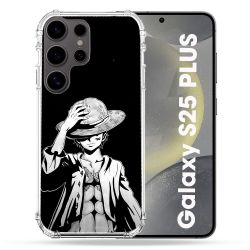 Coque Renforcée Pour Samsung Galaxy S25 PLUS Manga One Piece Luffy Noir