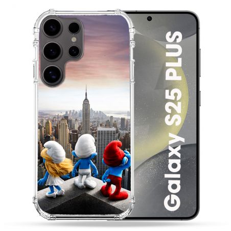 Coque Renforcée Pour Samsung Galaxy S25 PLUS Schtroumpfs New York