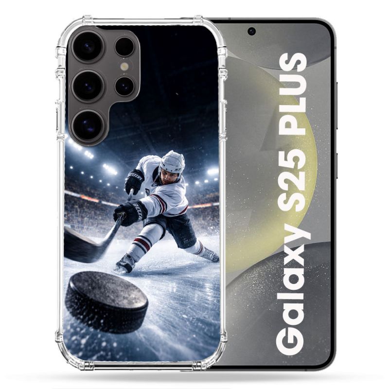 Coque Renforcée Pour Samsung Galaxy S25 PLUS Sport Hockey sur Glace