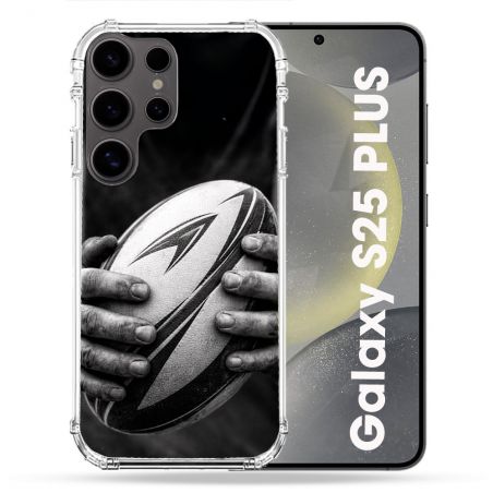 Coque Renforcée Pour Samsung Galaxy S25 PLUS Sport Rugby Ballon Moderne