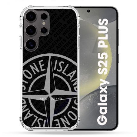 Coque Renforcée Pour Samsung Galaxy S25 PLUS Stone Island Gris
