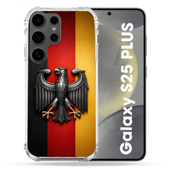 Coque Renforcée Pour Samsung Galaxy S25 PLUS Voyage Drapeau Allemagne
