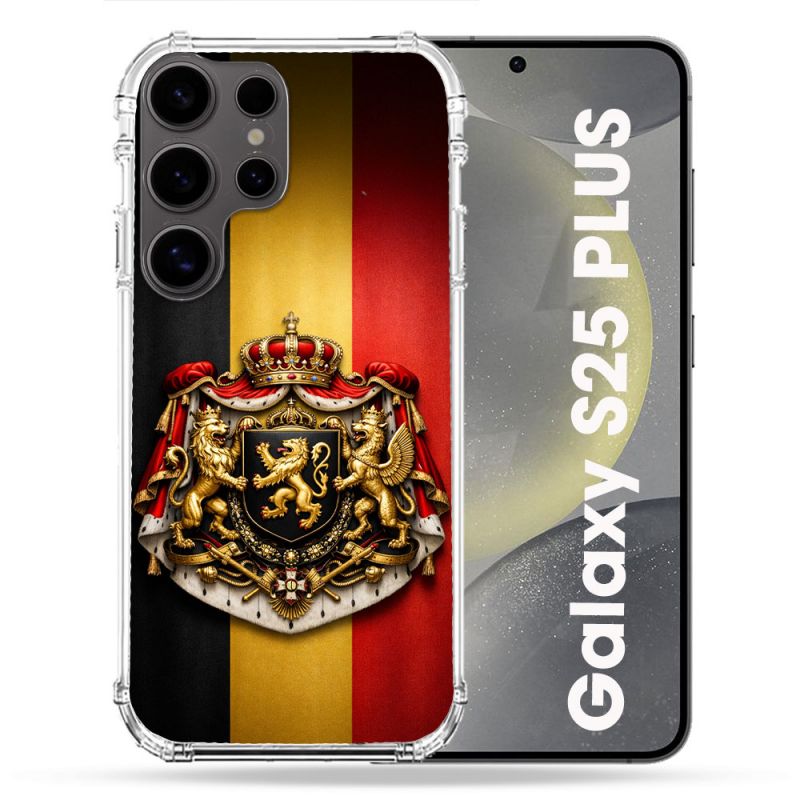 Coque Renforcée Pour Samsung Galaxy S25 PLUS Voyage Drapeau Belgique