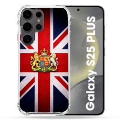 Coque Renforcée Pour Samsung Galaxy S25 PLUS Voyage Drapeau Grande Bretagne UK