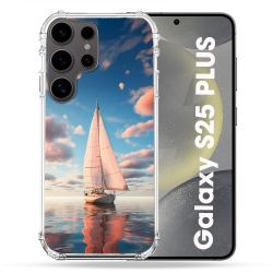 Coque Renforcée Pour Samsung Galaxy S25 PLUS Voyage Voilier Reflet