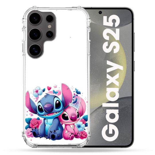 Coque Renforcée Pour Samsung Galaxy S25 Stitch Love
