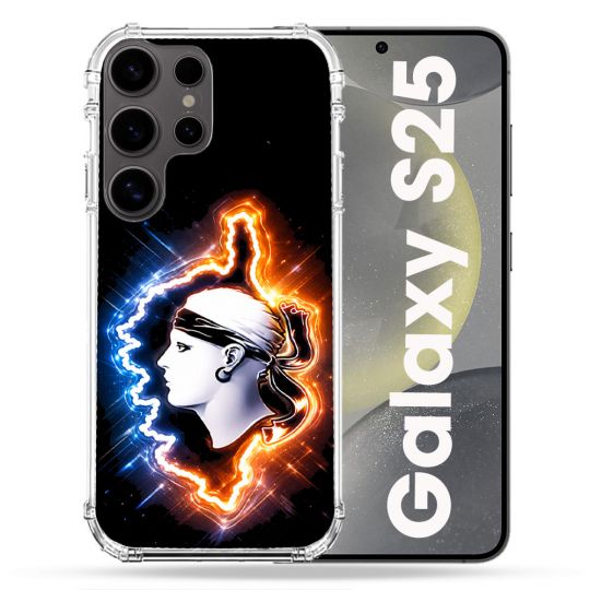 Coque Renforcée Pour Samsung Galaxy S25 Voyage Corse Brillante