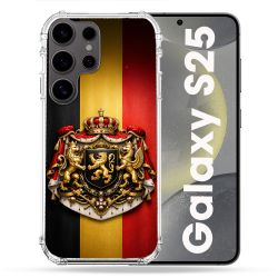 Coque Renforcée Pour Samsung Galaxy S25 Voyage Drapeau Belgique