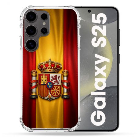 Coque Renforcée Pour Samsung Galaxy S25 Voyage Drapeau Espagne