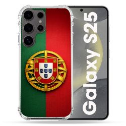 Coque Renforcée Pour Samsung Galaxy S25 Voyage Drapeau Portugal