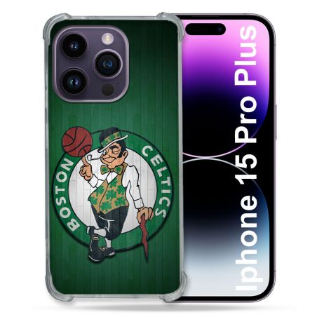 Coque Renforcée Pour Iphone 15 Pro Plus Basket Boston Celtics