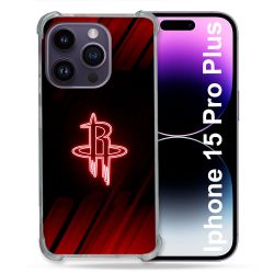 Coque Renforcée Pour Iphone 15 Pro Plus Basket Houston Rockets