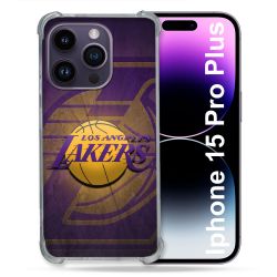 Coque Renforcée Pour Iphone 15 Pro Plus Basket Los Angeles Lakers