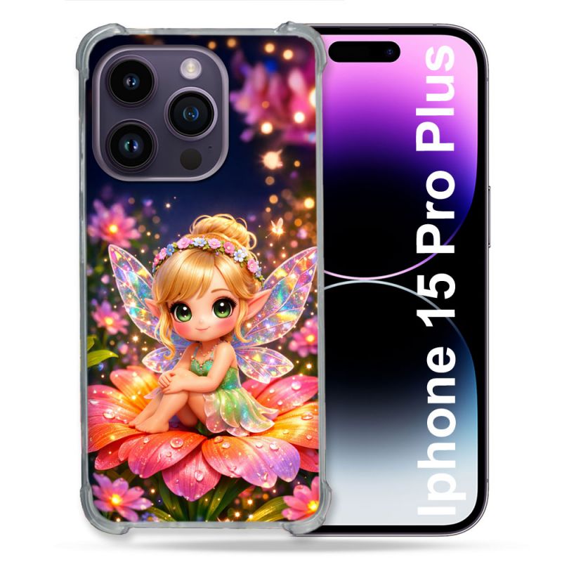 Coque Renforcée Pour Iphone 15 Pro Plus Fantastique Fee Kawaii