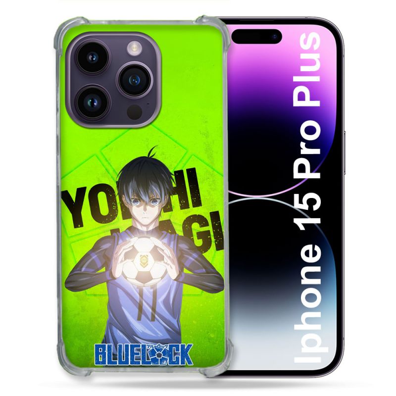 Coque Renforcée Pour Iphone 15 Pro Plus Manga Blue Lock Yoichi Isagi