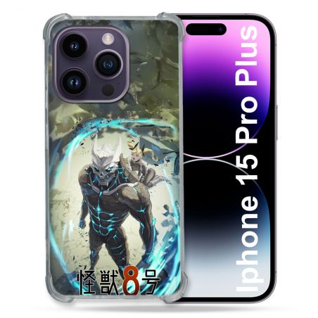 Coque Renforcée Pour Iphone 15 Pro Plus Manga Kaiju N° 8 Kafka Hibino