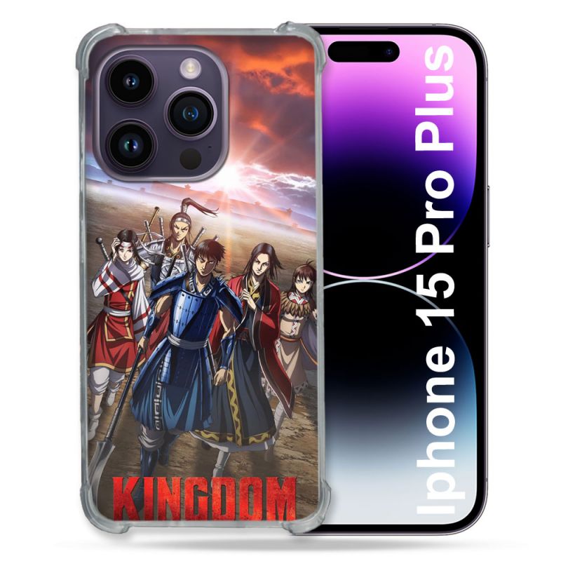 Coque Renforcée Pour Iphone 15 Pro Plus Manga Kingdom Affiche